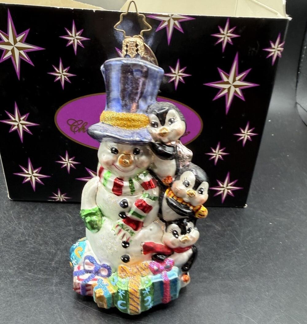 RARE! Christopher Radko Ornament Polar Pals HTF Retired Box & Charm -54D